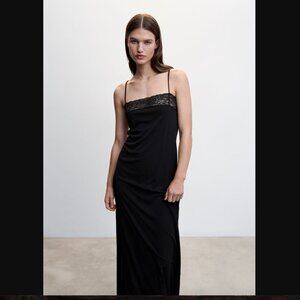 Mango Black Maxi Dress